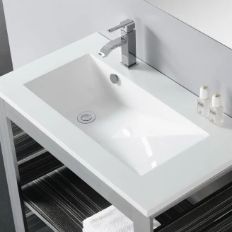 Bathco Servant <strong>Resin</strong>  Tecno Hvit Blank 80 cm
