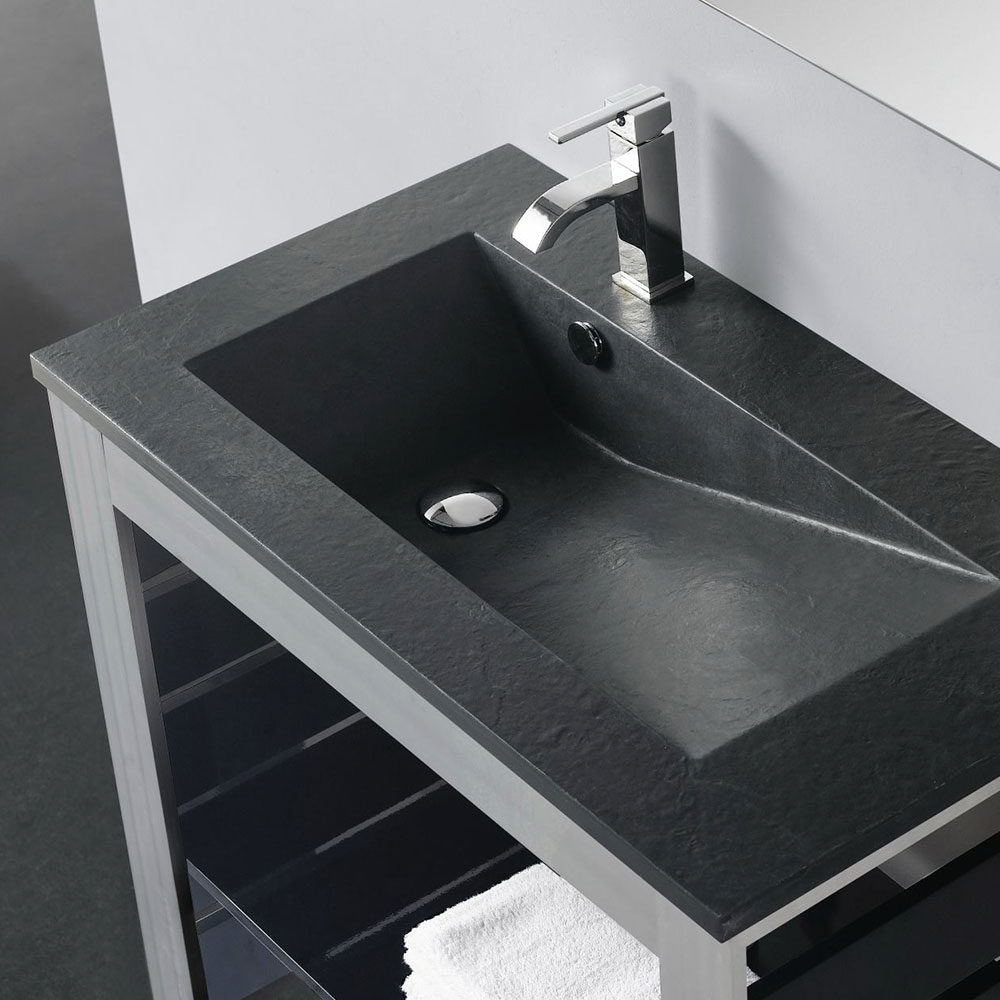 Bathco Servant Resin Tecno Svart Matt 80 cm