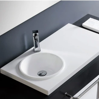Bathco Servant <strong>Resin</strong>  Satelite Hvit Blank 80 cm