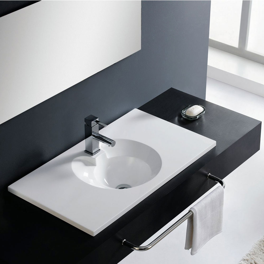 Bathco Servant Resin Ovni Hvit Blank 80 cm