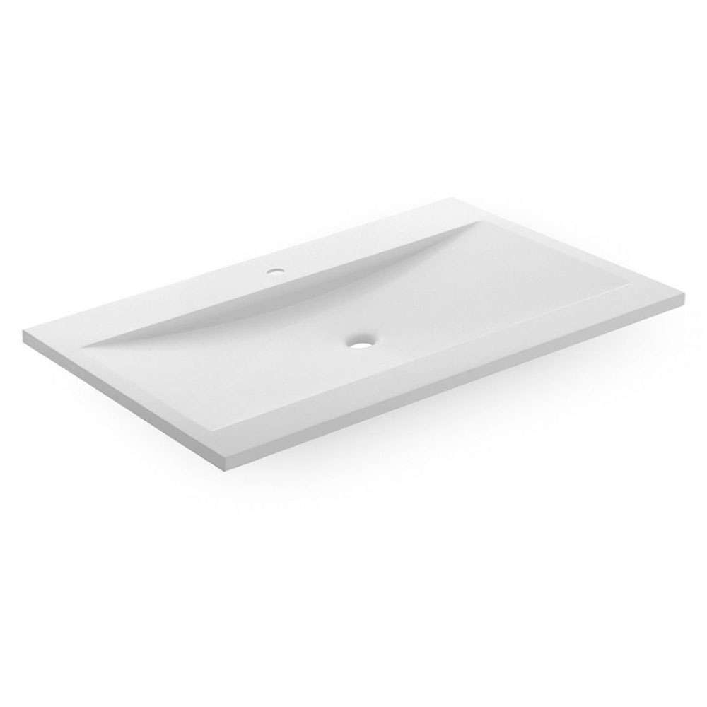 Bathco Servant Resin Manhattan Hvit Blank 100 cm