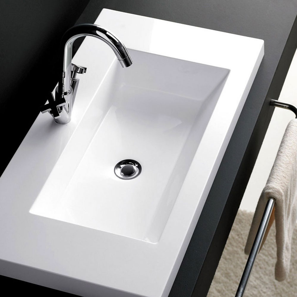Bathco Servant Resin Colloto Hvit Blank 100 cm