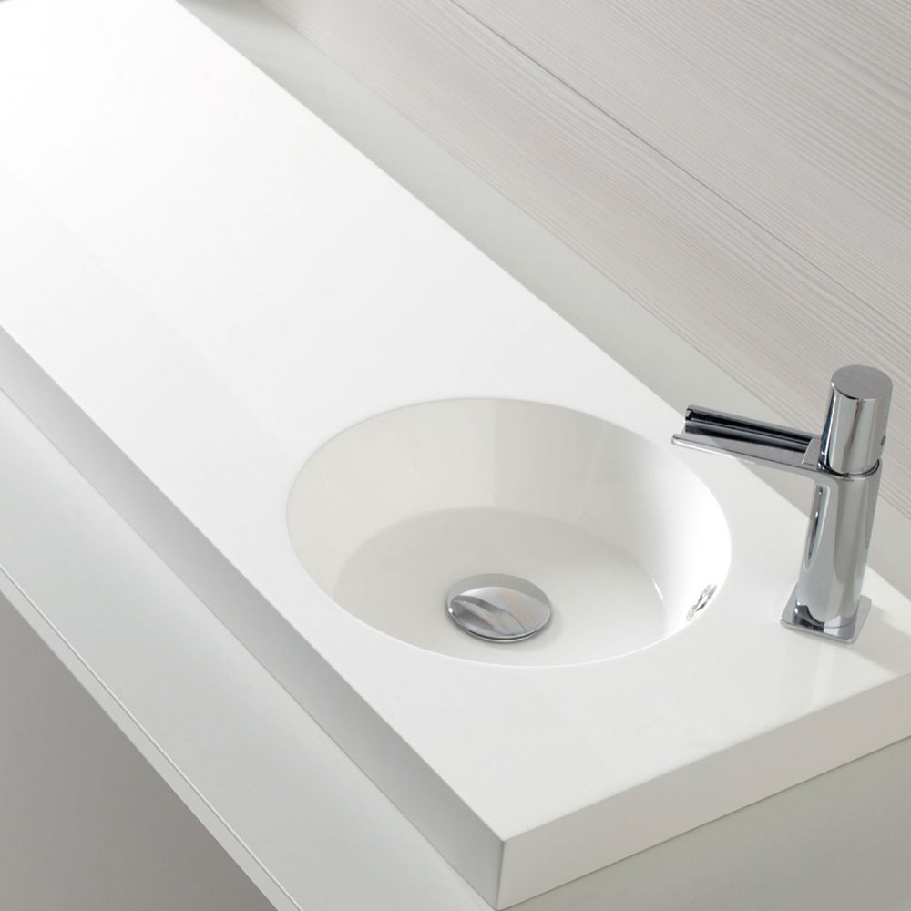 Bathco Servant Resin Oasis Hvit Blank 100 cm