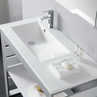 Bathco Servant <strong>Resin</strong>  Tecno Hvit Blank 100 cm