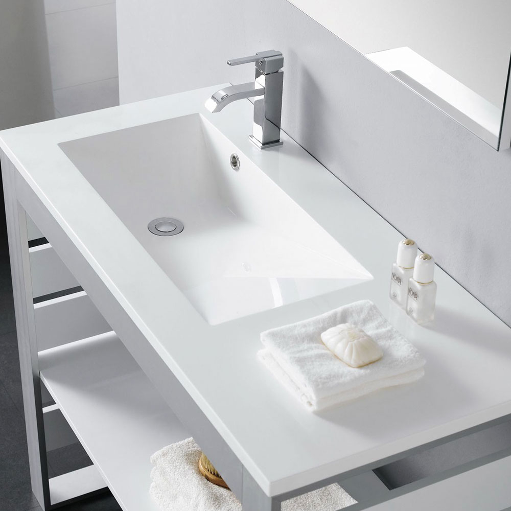 Bathco Servant Resin Tecno Hvit Blank 100 cm