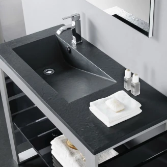 Bathco Servant <strong>Resin</strong>  Tecno Svart Matt 100 cm