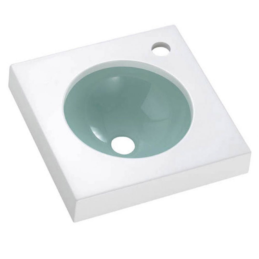 Bathco Servant Resin Une 01 Hvit, Grå Blank 35 cm