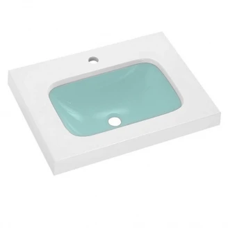 Bathco Servant <strong>Resin</strong>  Une Hvit, Grå Blank 60 cm