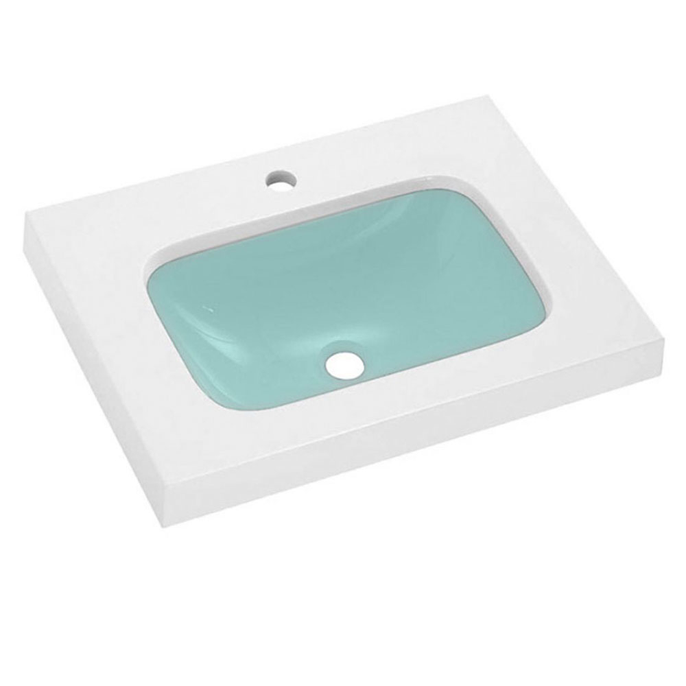 Bathco Servant Resin Une Hvit, Grå Blank 60 cm
