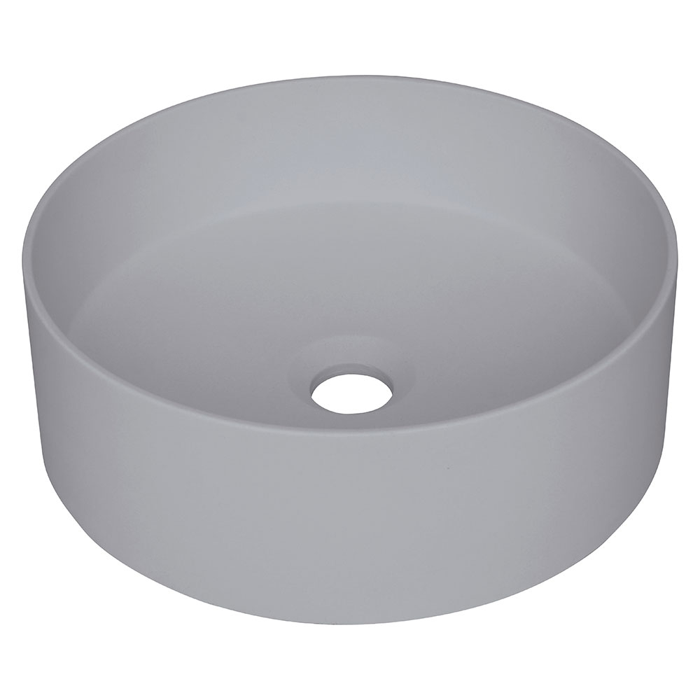Servant Rund Silia Grå Metallic Matt 36 cm