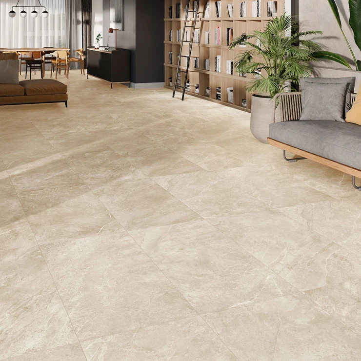 Gulvflis Marmorsten Beige Matt 60x120 cm