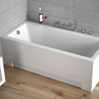Badekar <strong>Sydney</strong>  Hvit Blank 180 cm (Uten Panel & Avlopp)