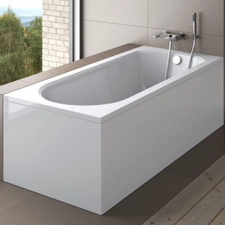 Badekar <strong>Melbourne</strong>  Hvit Blank 160 cm (Uten Panel & Avlopp)