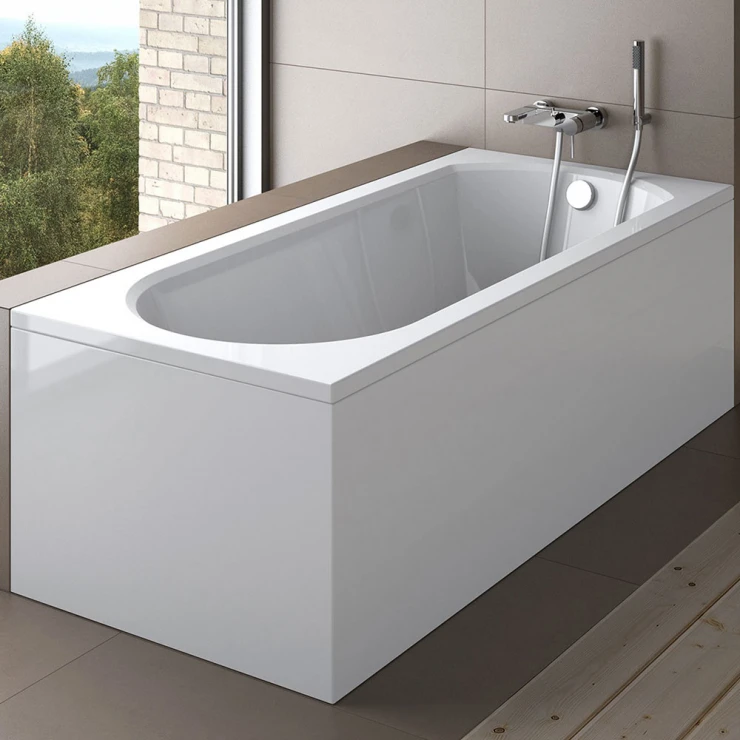 Paneler for Badekar Melbourne Hvit Blank 160 cm