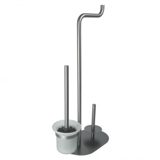 Toalettpapirholder 3-funktions <strong>Silia</strong> Grå Titanium Matt