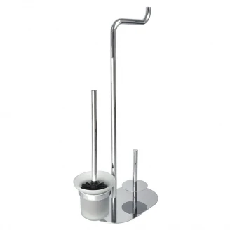 Toalettpapirholder 3-funktions <strong>Silia</strong>  Krom Blank