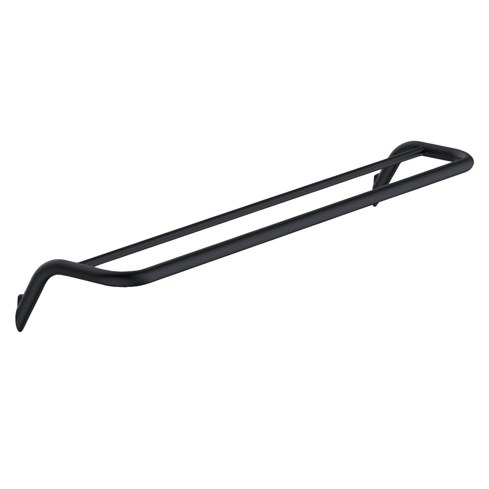 Dubbel Håndkleholder Silia Svart Matt