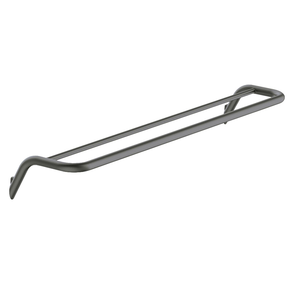Dubbel Håndkleholder Silia Grå Titanium Matt