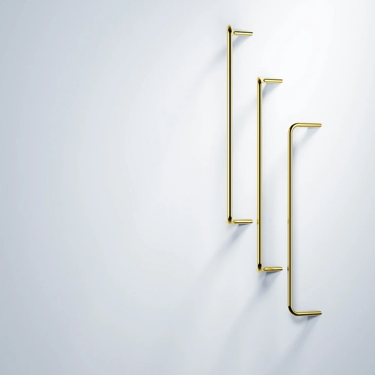 Håndkleholder Silia Gull Blank