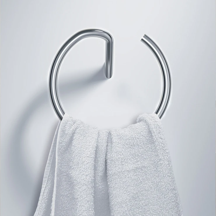 Håndklerring Silia Krom Blank