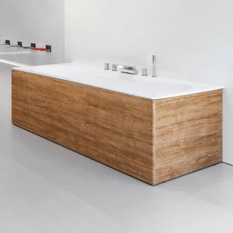 Ravak Badekar <strong>City Slim</strong> Hvit 180x80 cm med Fotstøtte & Badekaravløp med Overløp (Uten Panel)