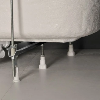 Ravak Badekar Classic II Hvit 140x70 cm med Fotstøtte & Badekaravløp med Overløp (Uten Panel)