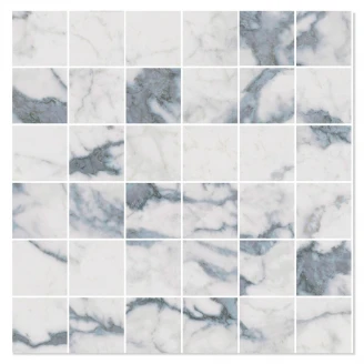 Mosaikkflis <strong>Paradigm</strong>  White Relief Matt Relieff 30x30 (5x5) cm