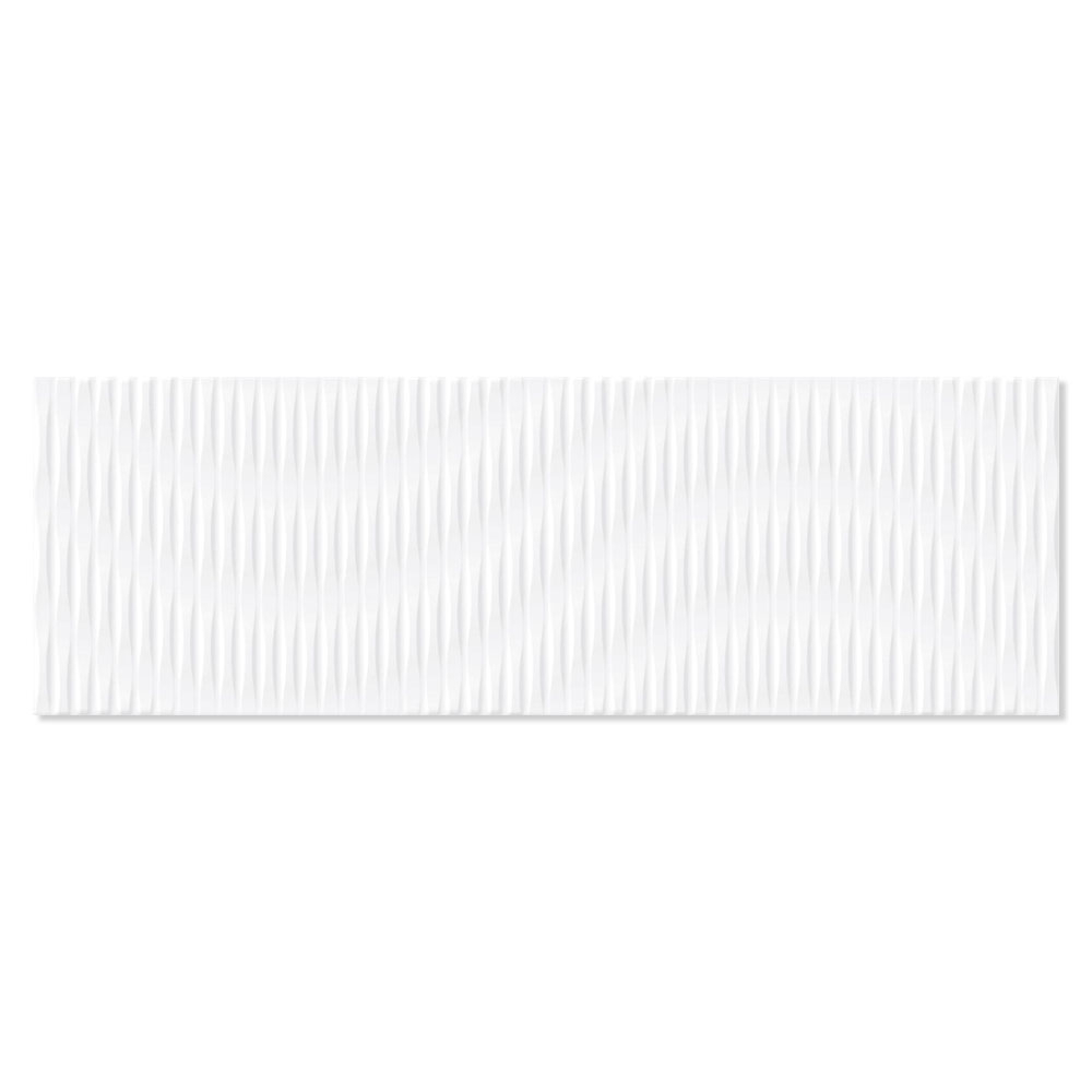 Veggflis Dawn Sena Hvit Blank 30x90 cm