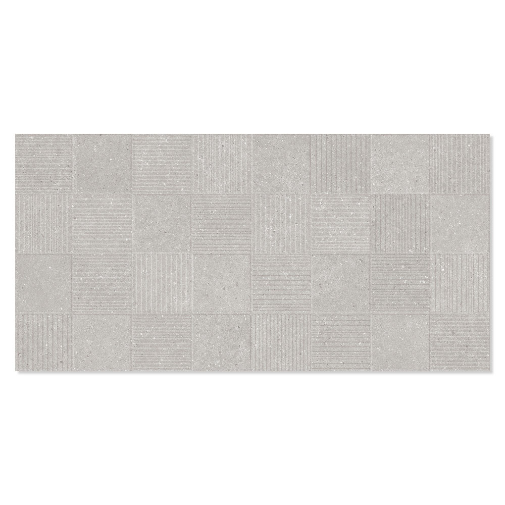 Gulvflis Illusion Gray Relief Matt 45x90 cm
