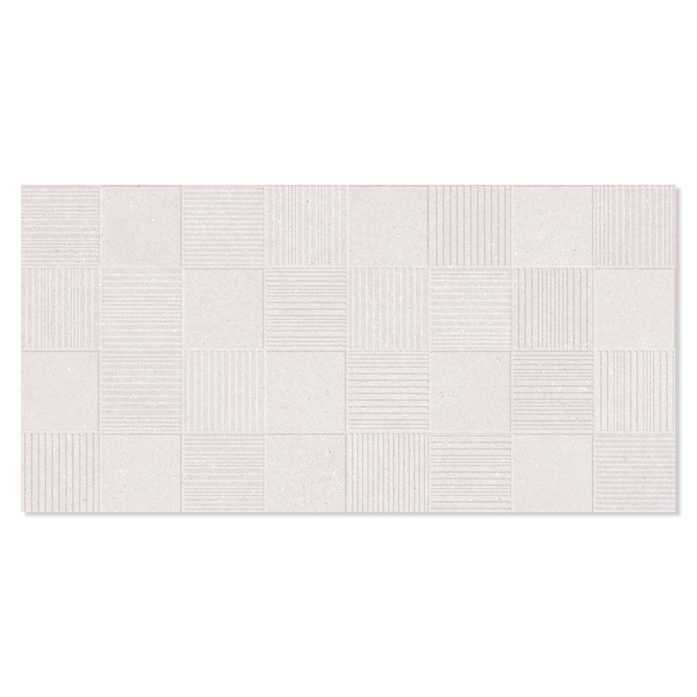 Gulvflis Illusion White Relief Matt 45x90 cm