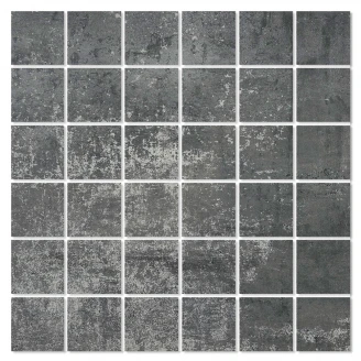 Mosaikkflis <strong>Metalo</strong>  Svart Matt 30x30 (5x5) cm