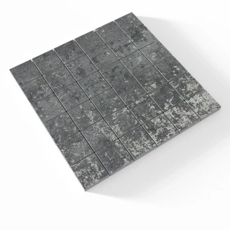 Mosaikkflis <strong>Metalo</strong>  Svart Matt 30x30 (5x5) cm