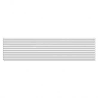 Veggflis <strong>Glenbrook</strong>  Polar White Stripes Matt Relieff 5x20 cm