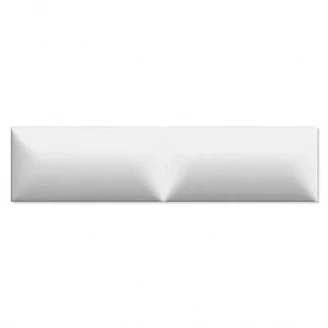 Veggflis <strong>Glenbrook</strong>  Polar White Padded Matt Relieff 5x20 cm