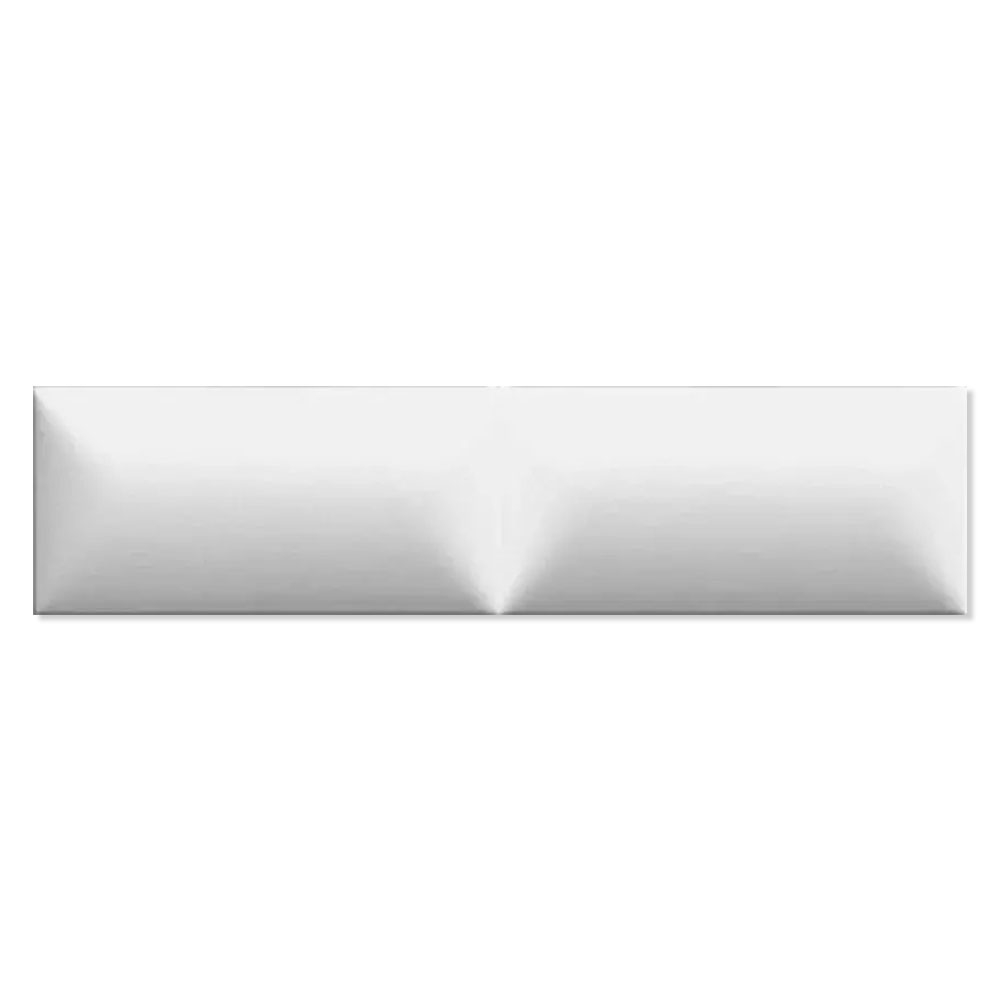 Veggflis Glenbrook Polar White Padded Matt Relieff 5x20 cm