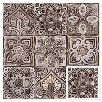 Mainzu Veggflis <strong>Mandala</strong>  Centro Mystikos Matt 20x20 cm