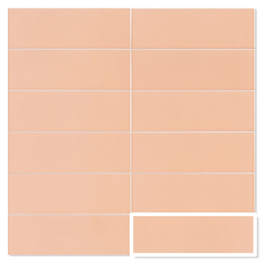 Mainzu Veggflis Jungle Peach Matt 10x30 cm