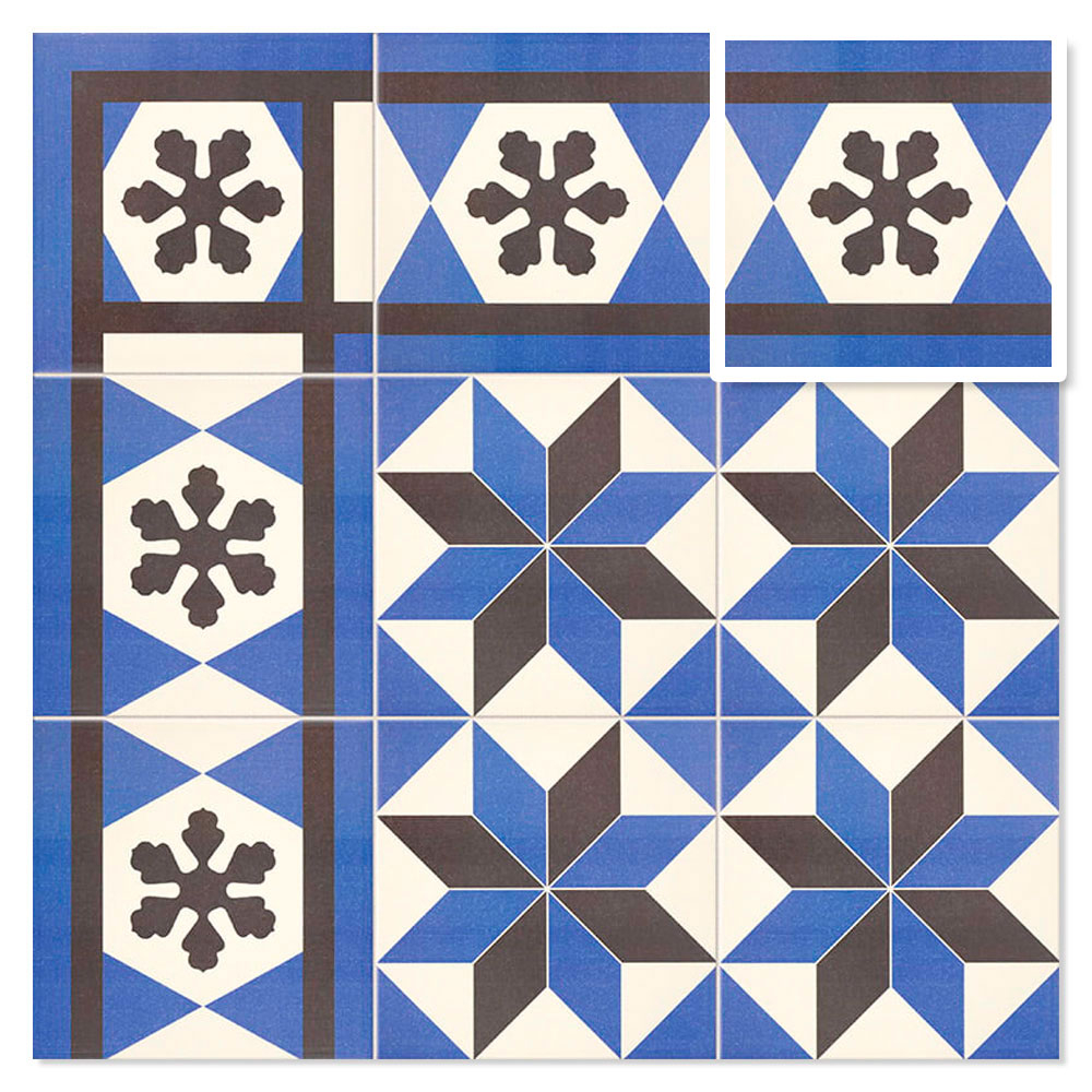 Mainzu Gulvflis Victorian Cenefa Geo Matt 20x20 cm
