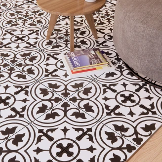 Klinker <strong>Avenue</strong>  Dover Hvid-Sort Mat 45x45 cm