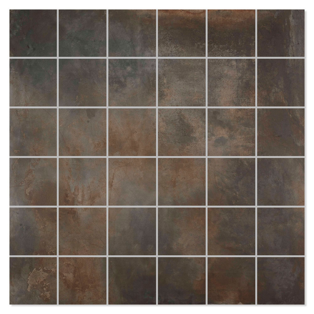 Mosaikkflis Steelwave Mørk Grå Matt 30x30 (5x5) cm