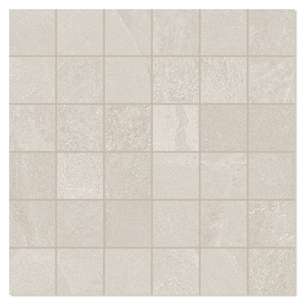 Unicomstarker Marmor Mosaikkflis Storm Beige Matt 30x30 (5x5) cm