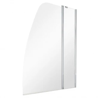 Badekarvegg <strong>Ceri</strong>  Krom 6 mm 120x145 cm