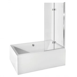 Badekarvegg <strong>Primor</strong>  Krom 6 mm 80x150 cm
