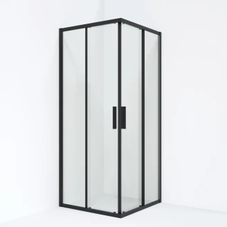 Ravak Dusjhjørne med Dør <strong>Blix Slim</strong>  90 + 90 cm Svart