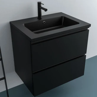 Servantskap <strong>Luna</strong>  Svart Matt 60 cm