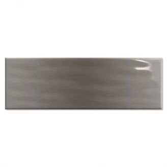 Veggflis <strong>Matrix</strong>  Mørk Grå Blank 10x30 cm