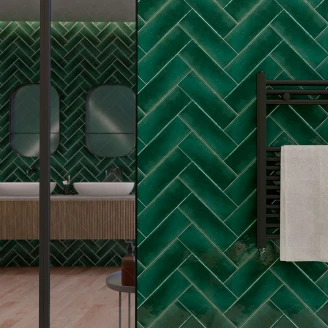 Veggflis <strong>Vermont</strong>  Malachite Green Blank 8x23 cm