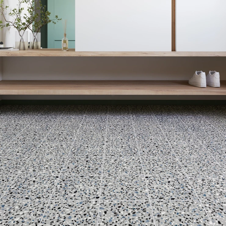 Gulvflis Retro IT Terrazzo Lys Grå Matt 20x20 cm