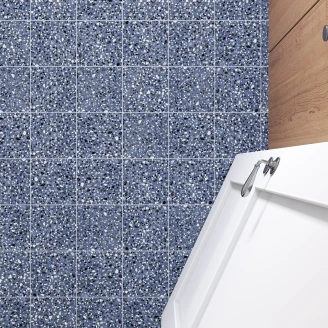 Gulvflis <strong>Retro IT Terrazzo</strong>  Blå Matt 20x20 cm