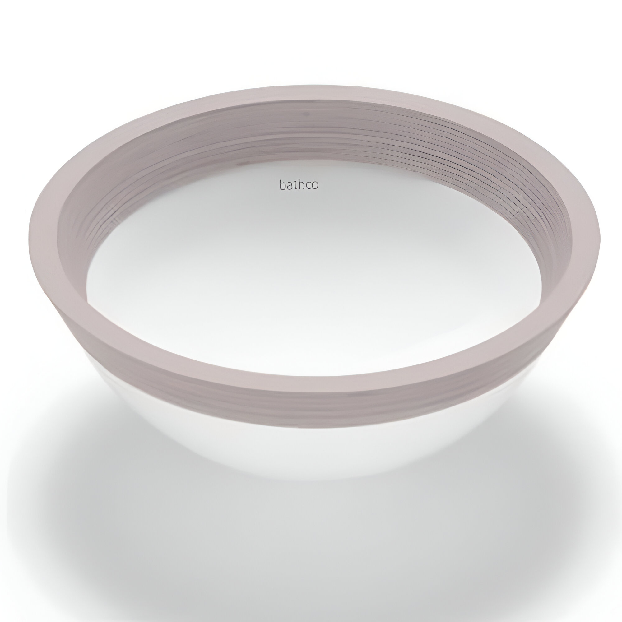 Bathco Servant Solid Surface Vinci Hvit Dekor Grå Tre